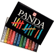 Üstüner Panda Yağlı Pastel Boya 12 Renk Set