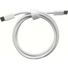 Üstüner Sirius 60W Iki Ucu Type-C Örgü Kablo, 1 Metre, Hızlı Şarj ve Veri Aktarımı, Dayanıklı ve Uzun Ömürlü Tasarım, Laptop ve Telefon Uyumlu, Beyaz
