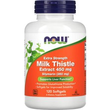 Now Foods Milk Thistle Extract 450MG 120 Softgels.