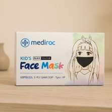 Semel Çocuk Cerrahi Maske Siyah 10'lu Lastikli