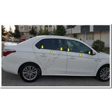 Db Chrome Citroen C-Elysee Cam Çıtası Nikelajı 2012-2024 4 Parça P.çelik
