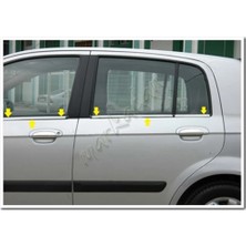 Woc Chrome Hyundai Getz Krom Cam Çıtası 2002-2011 6 Parça Paslanmaz Çelik