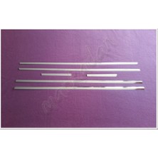 Woc Chrome Citroen C5 Krom Cam Çıtası 2001-2007 6 Parça Paslanmaz Çelik
