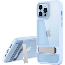 Apple iPhone 13 Pro Kılıf Rolet Stand Kapak - Sierra Blue