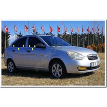 Db Chrome Hyundai Accent Era Cam Çıtası Nikelajı 2005-2011 4 Parça P.çelik