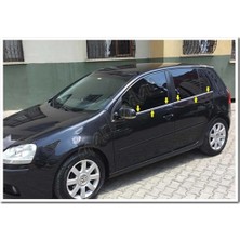 Markadan Vw Golf 5 Krom Cam Çıtası 2004-2009 4 Parça Paslanmaz Çelik