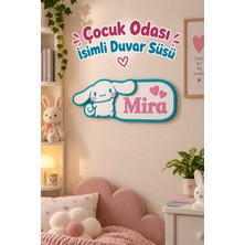Neo Gift Sevimli Tavşan Figürlü Isimli Duvar Süsü | Isimli Çocuk Odası Kapı Dekoru | Çocuk Duvar Dekoru