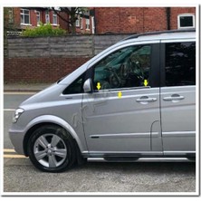 Db Chrome Mercedes Viano Cam Çıtası Nikelajı 2004-2014 2 Parça P.çelik