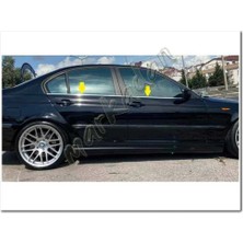 Db Chrome Bmw E46 Sedan Cam Çıtası Nikelajı 1998-2006 4 Parça P.çelik