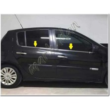 Db Chrome Renault Clio 3 Hb Cam Çıtası Nikelajı 2006-2011 4 Parça P.çelik