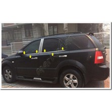 Db Chrome Kia Sorento Cam Çıtası Nikelajı 2002-2009 4 Parça P.çelik