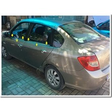 Markadan Renault Clio Symbol Krom Cam Çıtası 2009-2012 4 Parça Paslanmaz Çelik