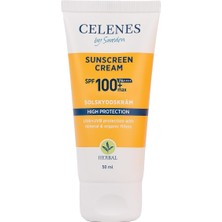 Üstüner Celenes Herbal Spf 100 Suya Dayanıklı Güneş Kremi (50 Ml)