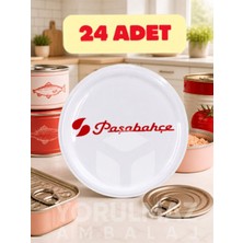 Yorulmaz Ambalaj 🫙 Paşabahçe 82 mm Konserve Kavanoz Kapağı | Metal Yedek Kapak | 24 Adet