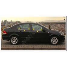 Db Chrome Opel Astra H Sedan Cam Çıtası Nikelajı 2008-2013 4 Parça P.çelik
