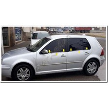 Db Chrome Vw Golf 4 Cam Çıtası Nikelajı 1998-2004 4 Parça P.çelik