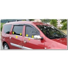Markadan Dacia Logan Mcv Krom Cam Çıtası 2006-2013 4 Parça Paslanmaz Çelik