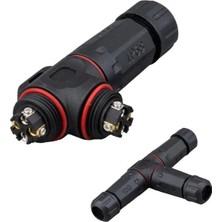 Semel PM-24596 4 Pin Telli 3’lü Tip IP68 Su Geçirmez RJ45 Konnektör
