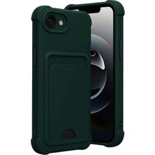 Semel Apple iPhone 16E Kelvin Kartvizitli Silikon - Koyu Yeşil