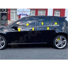 Markadan Vw Golf 7 Krom Cam Çıtası 2012-2020 4 Parça Paslanmaz Çelik