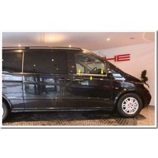 Markadan Mercedes Viano Krom Cam Çıtası 2004-2014 2 Parça Paslanmaz Çelik