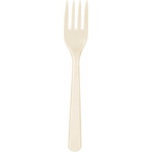 Belirtilmemiş Plastik Çatal Krem 25 Adet