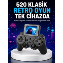 2025 A Kalite S10 Gamepad 520 Oyunlu Tv Bağlantılı Retro Atari Konsolu Yeni Nesil