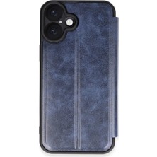 Apple iPhone 16 Plus Kılıf Flip Cover - Lacivert