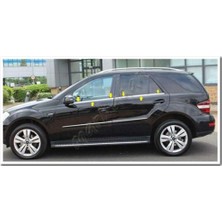 Markadan Mercedes ml Klasse W164 Krom Cam Çıtası 2006-2011 4 Parça Paslanmaz Çelik
