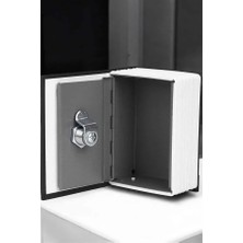 Gizli Kasa Kitap Görünümlü Anahtarlı Çelik Mini Kasa