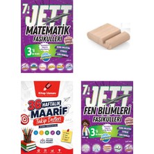Ünlüler Karması 7.sınıf Jett Matematik Fen Bilimleri Fasikülleri 2027 Maarif Model+Telefon Tutucu+Maarif Defter