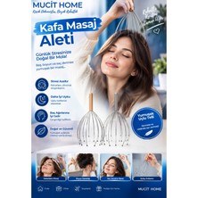 Mucit Home Kafa Masaj Aleti Baş Boyun Kafa Masaj Saç Kaşıma Teli