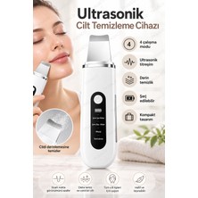 Pasaco Ultrasonik Cilt Temizleme Cihazı 4 Modlu Iyonlu Yüz Bakım Spatulası Şarjlı