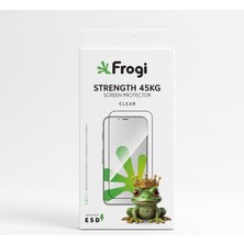 Başkenttekno Iphone 17 Pro Frogi Esd Anti-Static 45KG Dayanıklı Temperli Ekran Koruyucu