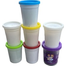 Toy Joy Play Dough Oyun Hamuru Seti 7'li Renkli Kapaklı Plastik Kavanoz - Mor, Kırmızı, Yeşil, Sarı, Mavi