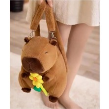 Üstüner Capybara Peluş Çanta Sevimli Yumuşak Sırt Çantası 30CM