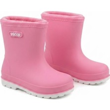 Vicco Pembe Mellow Yumuşak Rahat Içi Polar Kız Çocuk Yağmur Çizmesi 946.P26K.230