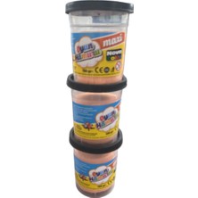 Belirtilmemiş Oyun Hamuru 130GR Turuncu Renk Çocuk Oyun Hamuru 3'lü Set