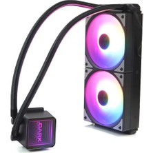 Kazan Hobi Aquaforce W246 Sıvı Soğutma Sistemi, 240 Mm, 2X12 cm Frgb LED Fan, Pompa, Intel ve Amd Uyumlu (DKCCW246)