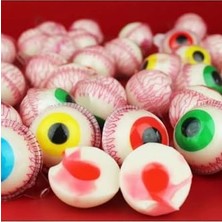 Kazan Hobi Eyeball Gummy Şeker; 12 Adet, Renkli Göz Şekilli Jöle, Kavanozda