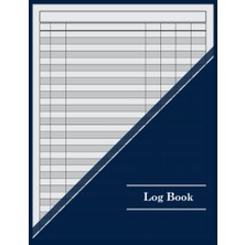Kazan Hobi Log Book: Customizable 7 Column Multipurpose Log Book; 100 Pages, 8.5" x 11", Blue