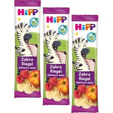 Kazan Hobi Organik Ahududulu Elmalı Muzlu Meyve Barı 23G 3'lü Paket