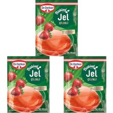 Kazan Hobi Bitkisel Jel Çilek Aromalı 100 G 3'lü Paket
