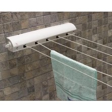Kazan Hobi Beyaz 5 Ipli Otomatik Çamaşır Kurutmalığı, 4.2 Metre, Çek As Tasarım