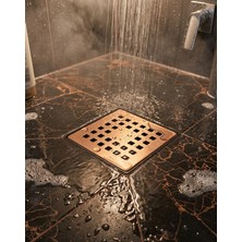 Titanium Design Bronz Delikli Yer Süzgeci/sifonu