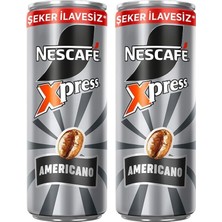 Kazan Hobi Xpress Americano Şekersiz Soğuk Kahve 250 ml 2'li Paket