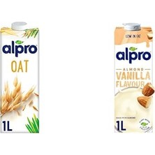 Kazan Hobi Yulaf Bitki Bazlı Içecek 1 L ve Alpro Badem Vanilya Bitki Bazlı Içecek 1l