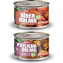 Kazan Hobi Geleneksel Kurutulmuş Patlıcan ve Biber Dolması (Karma Paket); Vegan Koruyucusuz Hazır Yemek, El Yapımı Lezzet