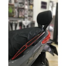 Kazan Hobi Yamaha Xmax 250 2014-2017 Kuyruk Koruyucu Pad Siyah Kırmızı