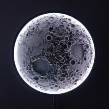 SPIRA3D Ay Gece Lambası , Rgb Duvar Lambası , Rgb Ay Aplik Lamba , Gece Lambası , Ay Kabartmalı Gece Lambası , Üç Boyutlu Ay Dekorlu